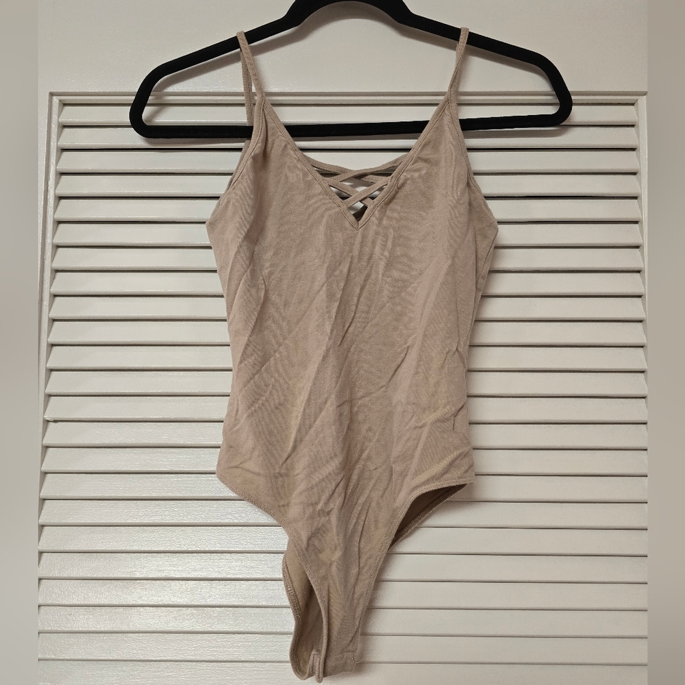 Forward 21 - Sleeveless Bodysuit With Criss-Cross Detail